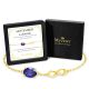 Sapphire Birthstone Infinity Bracelet in 14K Gold Plating