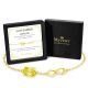 Citrine Birthstone Infinity Bracelet in 14K Gold Plating