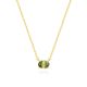 Peridot Birthstone Necklace in 14K Gold Plating