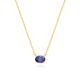 Sapphire Birthstone Necklace in 14K Gold Plating