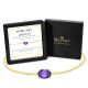 Amethyst Birthstone Bracelet in 14K Gold Plating