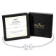 Diamond White Birthstone Bracelet in 14K White Gold Plating