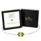 Peridot Birthstone Bracelet in14KWhiteGold Plating