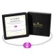 Tourmaline Birthstone Bracelet in 14K White Gold Plating