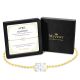 Diamond White Birthstone Bracelet in 14K Gold Plating