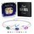Personalized 3-Stone Birthstone Wave Bracelet Gift Set