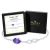 Amethyst Birthstone Infinity Bracelet in 14K White Gold Plating