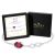 Ruby Birthstone Infinity Bracelet in 14K White Gold Plating