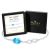 Blue Topaz Birthstone Infinity Bracelet in 14K White Gold Plating