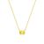 Citrine Birthstone Necklace in 14K Gold Plating
