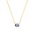 Amethyst Birthstone Necklace in 14K Gold Plating
