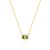 Peridot Birthstone Necklace in 14K Gold Plating