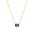 Sapphire Birthstone Necklace in 14K Gold Plating